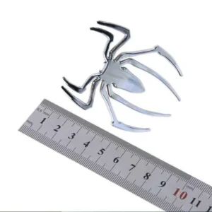 Adesivo 3D Spider Ragno Cromato Alta Qualita Sticker Decal