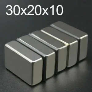 1 Pezzo Magneti Neodimio 30X20X10Mm N35 Ndfeb Super Potente