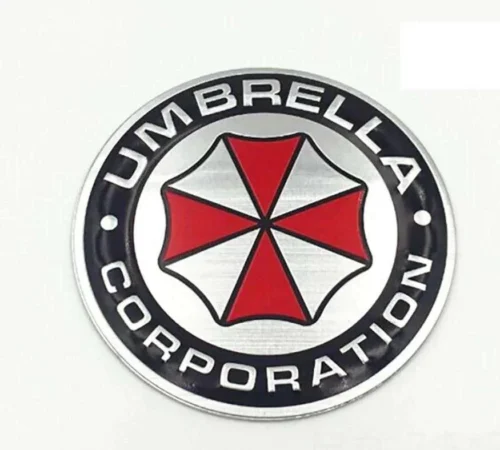 3D Sticker Decal Umbrella Corporation Metallizzato Cromato