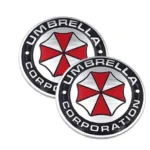 3D Sticker Decal Umbrella Corporation Metallizzato Cromato