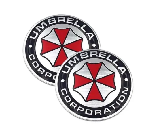 3D Sticker Decal Umbrella Corporation Metallizzato Cromato