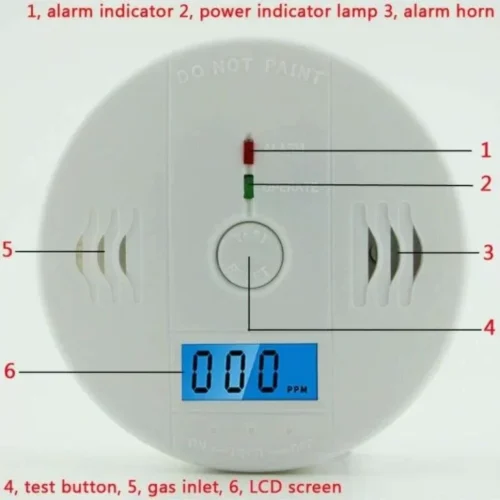 Rilevatore Gas Monossido Di Carbonio Con Allarme Acustico