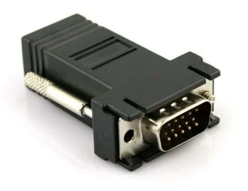 CAVO ADATTATORE CONVERTITORE DA VGA FEMMINA A RJ45 LAN 15 CM VGA-RJ45