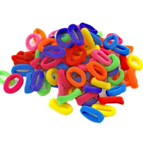 100 Elastici Per Capelli Bambina Codini Colorati Piccoli