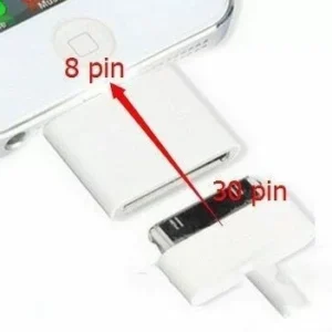 Adattatore 8 Pin a 30 Pin Per iPhone 5C 5 5S Se 6S 6 7 Plus