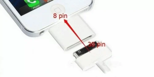 Adattatore 8 Pin a 30 Pin Per iPhone 5C 5 5S Se 6S 6 7 Plus