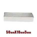 1 Pezzo Magnete al Neodimio NdFeB Rettangolo 50x10x5mm