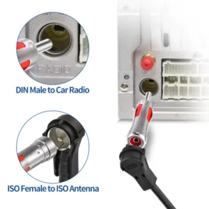 Adattatore Antenna Autoradio DIN 41585 ISO Femmina per DAB