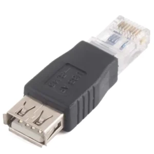 Adattatore Convertitore Rj45 a USB Ethernet Maschio a Femmina