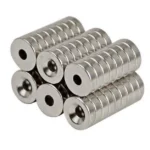 10 Pezzi Lotto Magnete Neodimio 10X3Mm Con Foro 3Mm N35