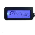 Termometro Digitale Auto LED BLU temperatura interna esterna