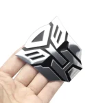 Adesivo Sticker Auto 3D Emblema Metallizzato Transformers