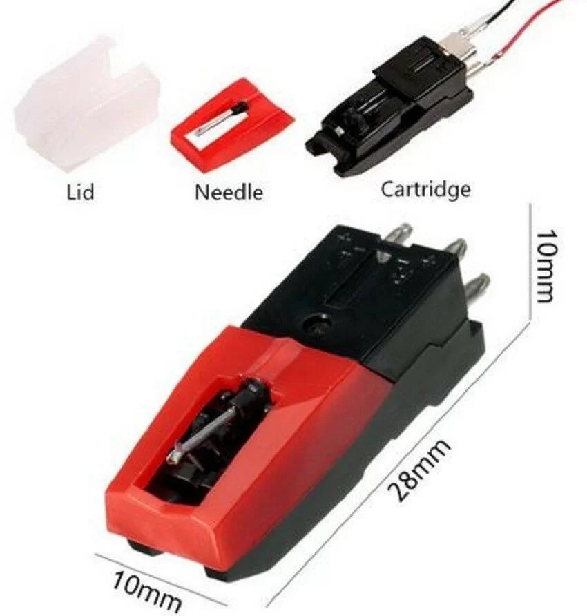 Testina + Puntina Fonografo Vinile Lp Giradischi Grammofono